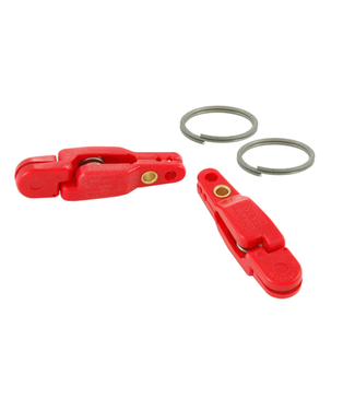 Off Shore Off Shore OR16 Pro Snap Weight Clip W/Split Ring Red 2 Pk
