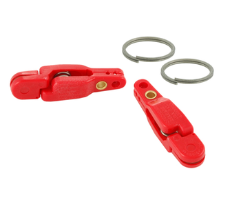 Off Shore OR16 Pro Snap Weight Clip W/Split Ring Red 2 Pk