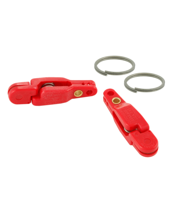 Off Shore Off Shore OR16 Pro Snap Weight Clip W/Split Ring Red 2 Pk