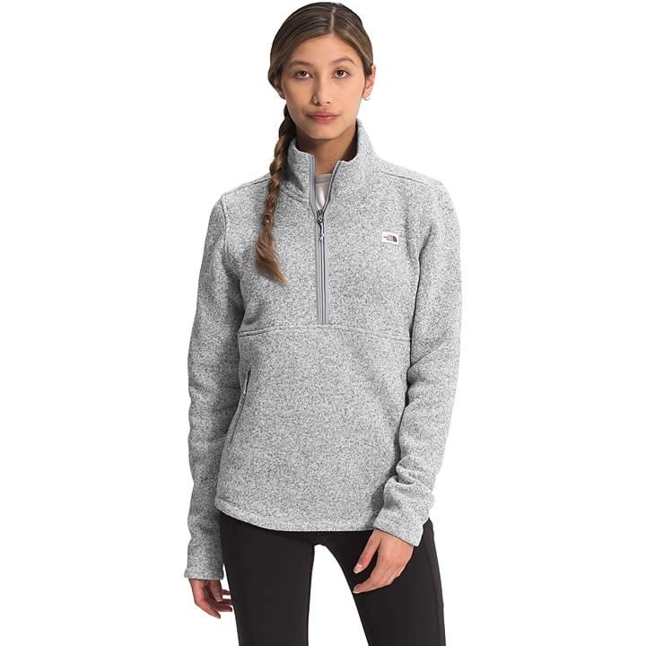 THE NORTH FACE Women's Crescent ¼ Zip Pullover, TNF Black Heather, XS at   Women's Clothing store