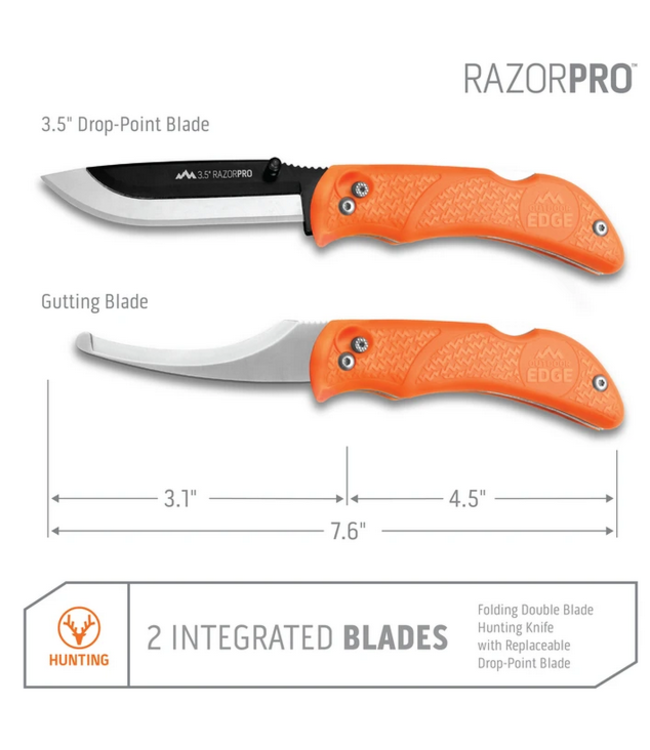 Outdoor Edge Outdoor Edge Razor-Pro (Orange, 6-Blades)