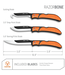 Outdoor Edge Outdoor Edge Razor - Bone Knife 6 Blade Combo Set Orange