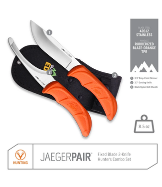 Outdoor Edge Outdoor Edge Jaeger 2 Knife Combo Set