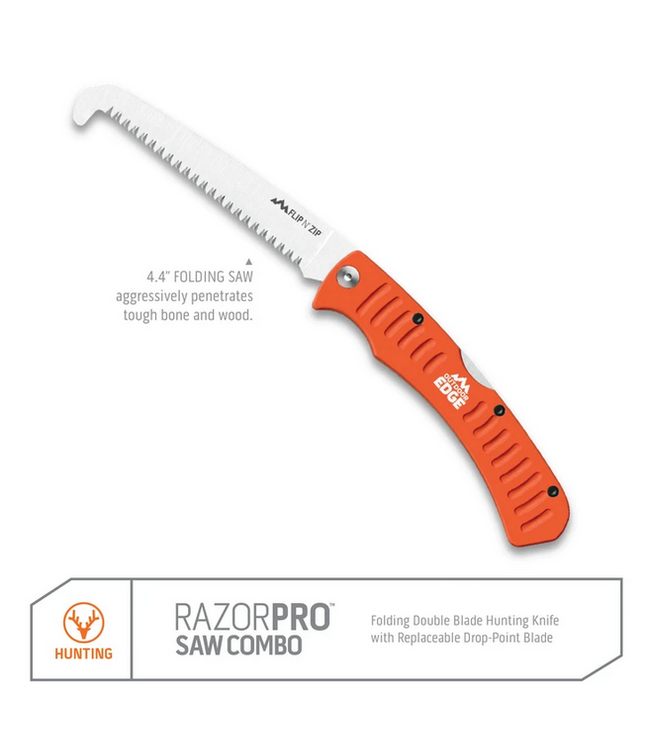 Outdoor Edge Outdoor Edge Razor-Pro/Saw Combo (Orange, 6-Blades)