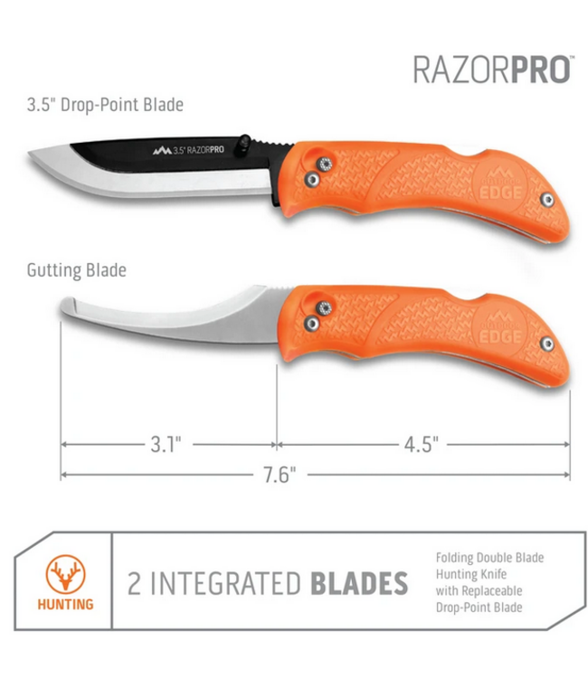 Outdoor Edge Outdoor Edge Razor-Pro/Saw Combo (Orange, 6-Blades)