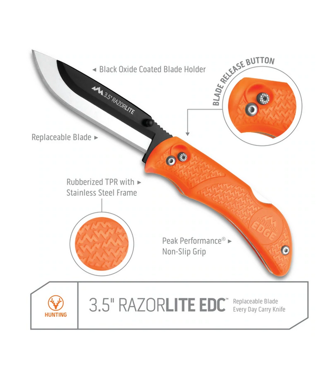 Outdoor Edge Outdoor Edge Razor-Lite (Orange, 6-Blades)