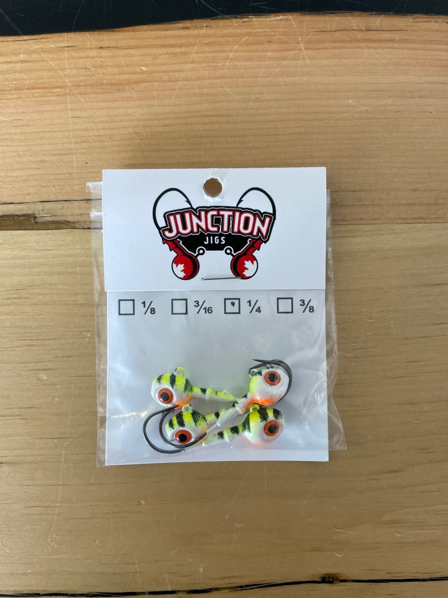 Junction Tackle 3D Walleye Jigs 1/4 oz. 4/pack - Great Lakes Outfitters