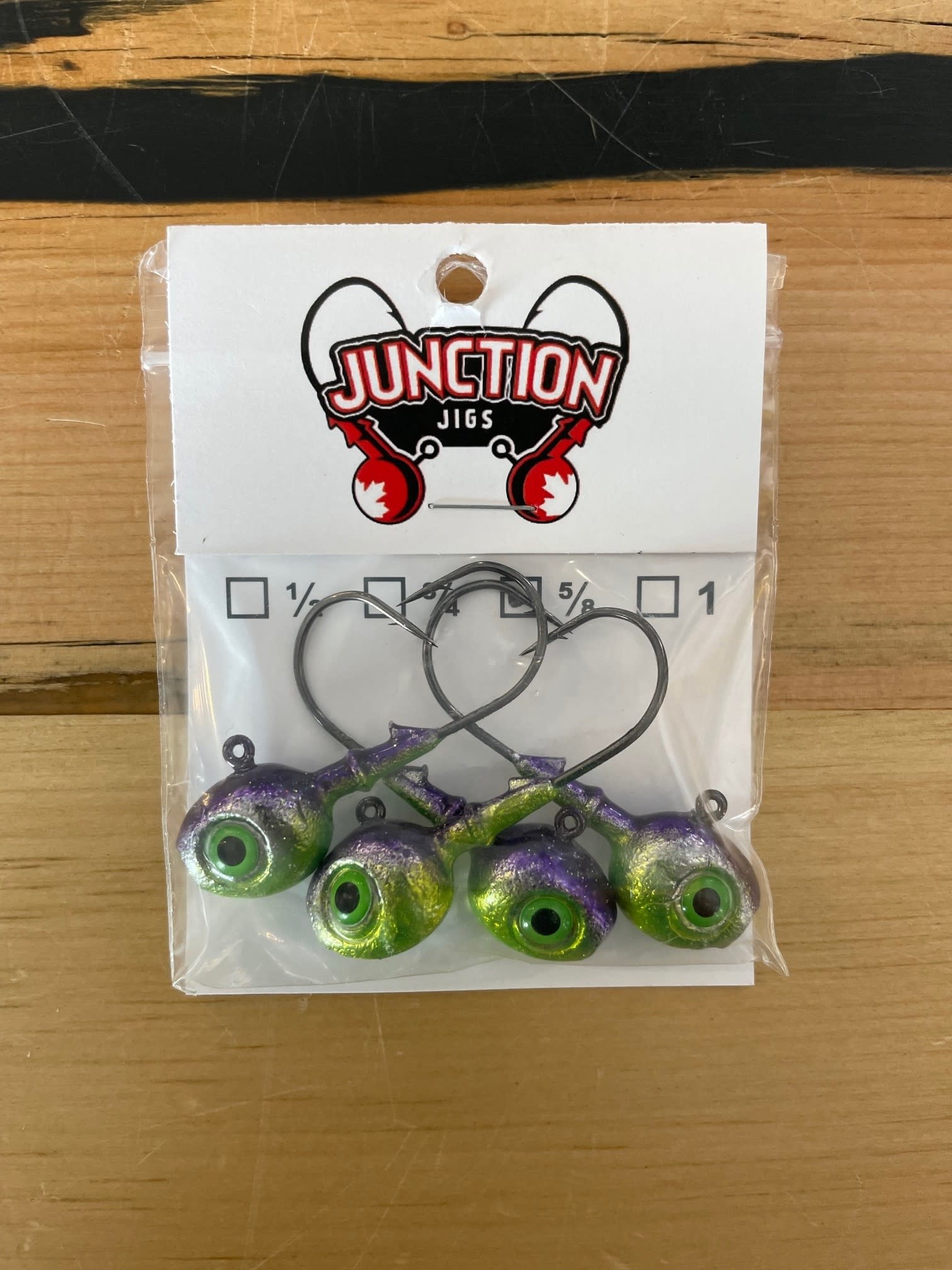 Junction Tackle 3D Walleye Jigs 5/8 oz. 4/pack - Great Lakes Outfitters