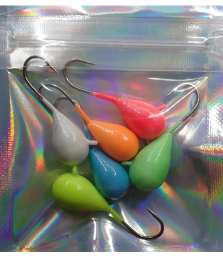 Simcoe Bug Si Flies Glow Tungsten Jig 6-Pack