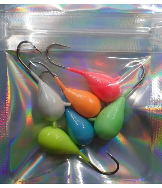 Simcoe Bug Si Flies Glow Tungsten Jig 6-Pack