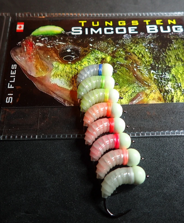 Si Flies Small Tungsten Simcoe Bug - Fluro Glow Series - Great