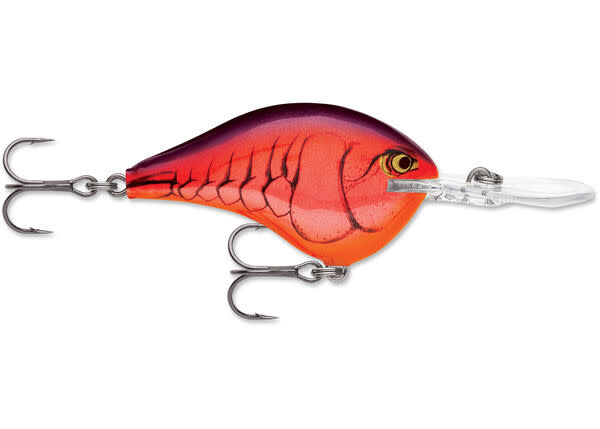 Rapala Dives-to 3/8 Oz Fishing lure (Red Crawdad, Size- 2)