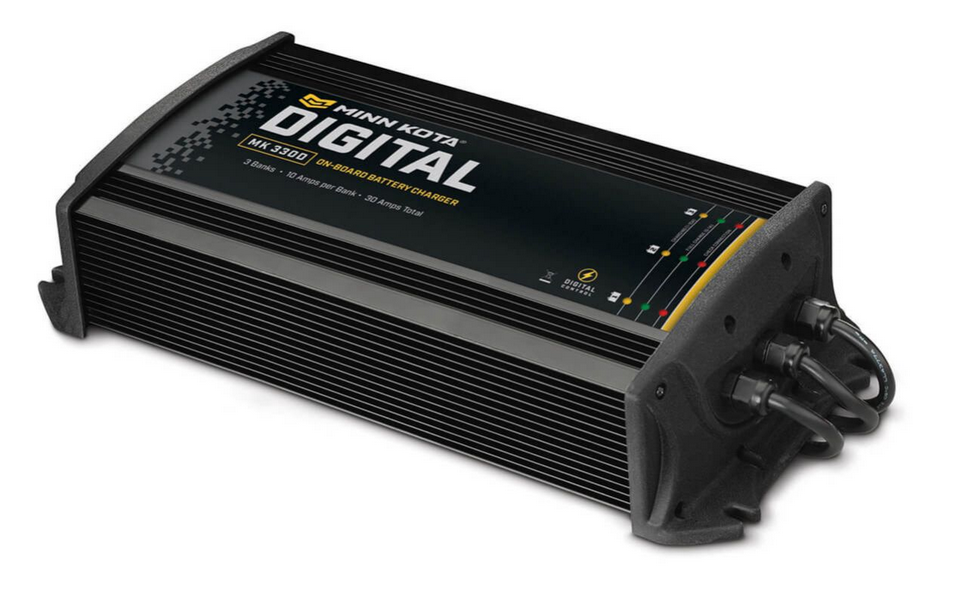 Minn Kota MK330D Digital OnBoard Battery Charger, 3 Banks Great