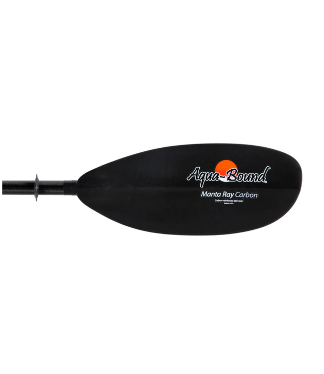 Aqua Bound Aqua Bound MantaRay Carbon Black Blade/Posi-Lok Carbon Shaft 2-Piece Kayak Paddle
