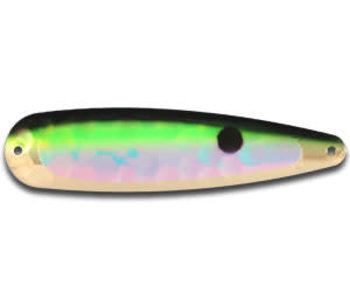 Erie Dearie Original White and Green Fishing Lure, 5/8 oz 