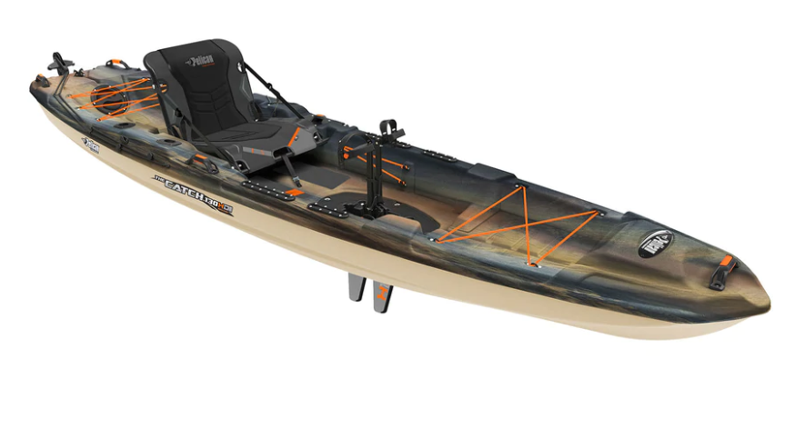 Pelican The Catch 130 HYDRYVE II Fishing Kayak - Sandstone/Sable - Great  Lakes Outfitters