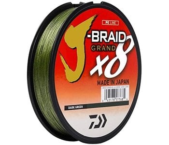 Daiwa J-Braid x8 Grand 8 Strand Braided Line - 150yrds