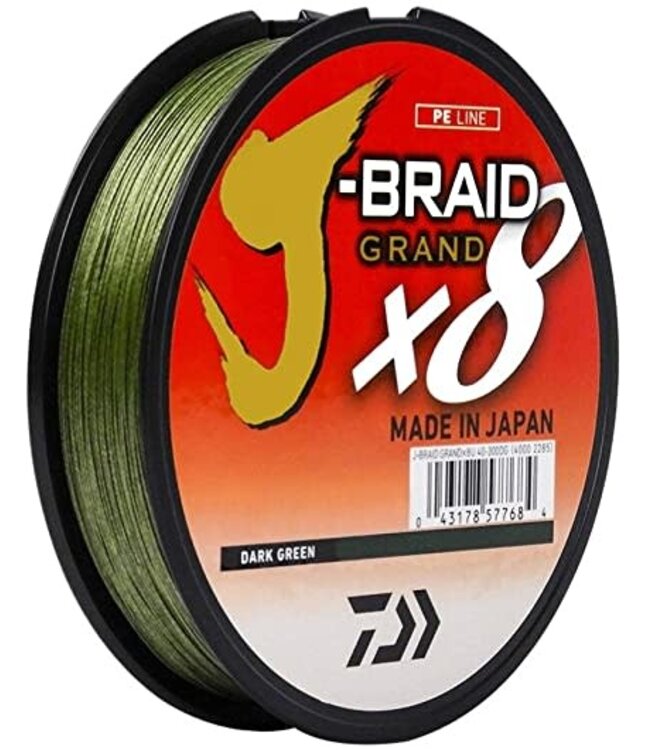 Daiwa Daiwa J-Braid x8 Grand 8 Strand Braided Line - 150yrds