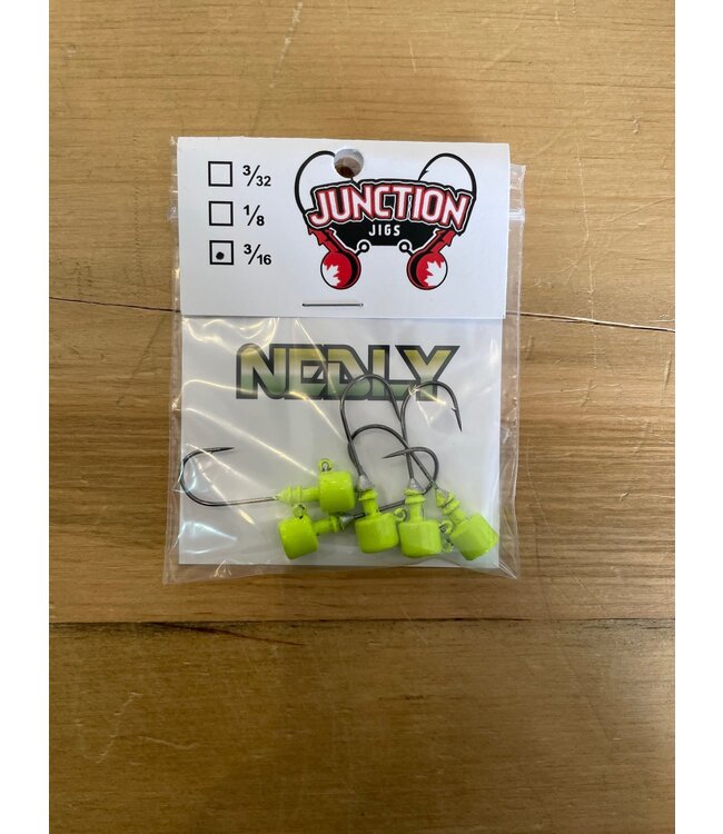 Junction Tackle Company Junction Tackle Nedly Ned Rig Jig Head 5/pack