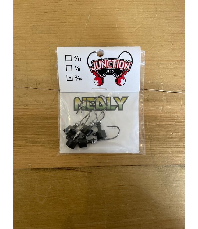 Junction Tackle Company Junction Tackle Nedly Ned Rig Jig Head 5/pack