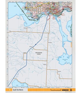 Backroad Mapbooks Backroads Mapbooks ON TOPO MAP WATERPROOF MAP NEON-05 Sault Ste. Marie