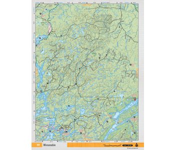 Backroads Mapbooks ON TOPO MAP WATERPROOF MAP NEON-49 Missanabie