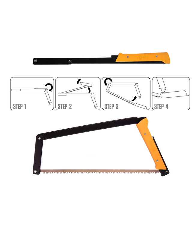 Agawa Canyon Agawa Gear Boreal24 Saw, Black/Yellow, Sidney Blade