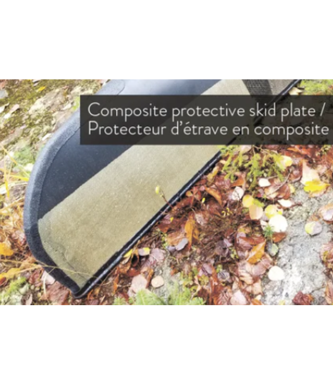 Scott Canoe Abitibi & co. - Scott Canoe - Kevlar Prospector 16' Olive with Kevlar Skid Plate, Kneeling Thwart, & Gelcoat