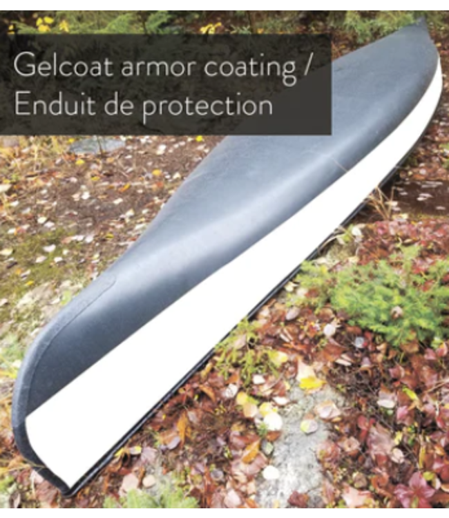 Scott Canoe Abitibi & co. - Scott Canoe - Kevlar Prospector 16' Olive with Kevlar Skid Plate, Kneeling Thwart, & Gelcoat