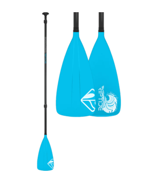 Boardworks Boardworks Riptide  3Pc Adj. SUP Paddle (67"-97"), Const. Fiberglass Shaft / Poly, Colour  Fiberglass/Blue