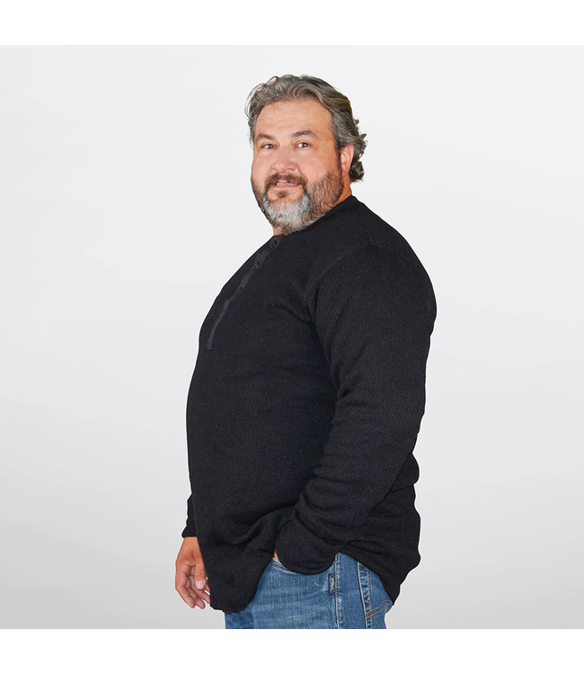 Stanfield's Stanfield's Men's Heritage Fleece Lined Heavy Weight Wool Henley