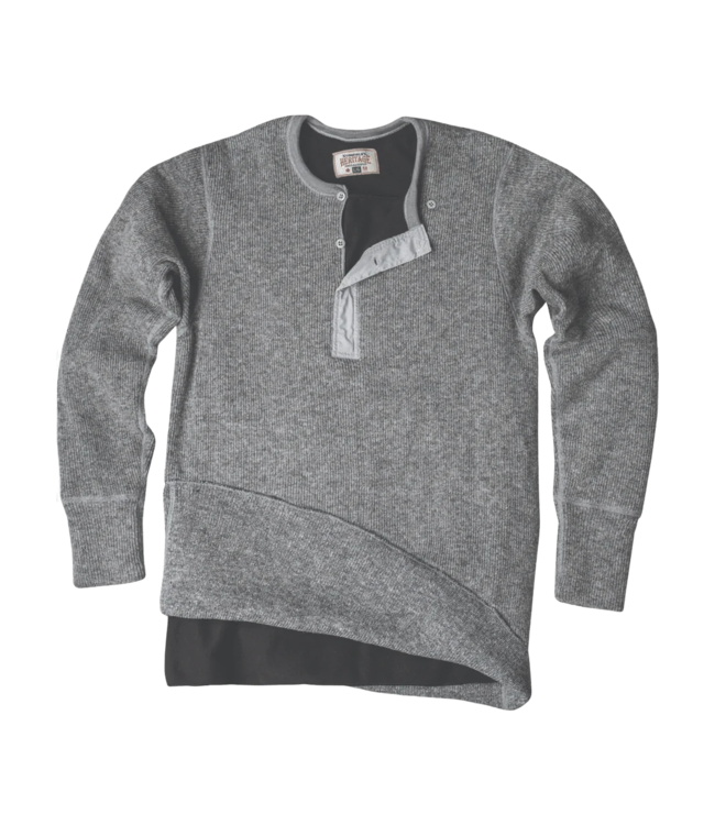 Stanfield's Stanfield's Men's Heritage Fleece Lined Heavy Weight Wool Henley