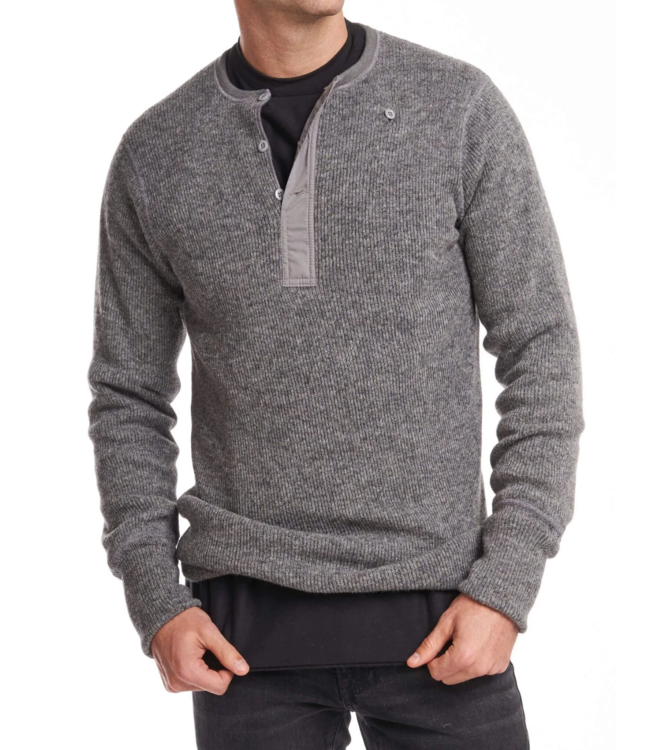 Stanfield's Stanfield's Men's Heritage Fleece Lined Heavy Weight Wool Henley