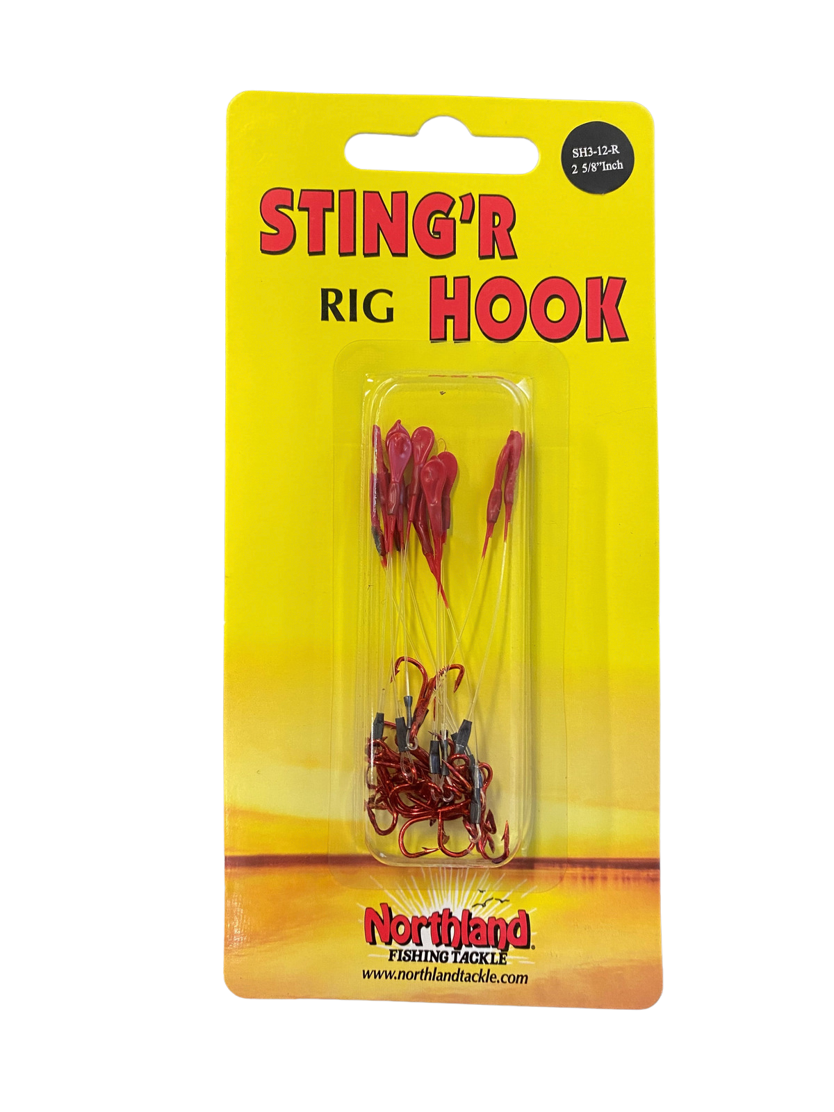 Northland Slip-On Sting’r Hook 3" - Red 12/Card