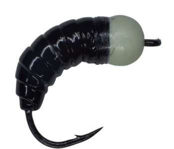 Si Flies Large 6.4mm Tunsgten Simcoe Bug - Black UV series - Super Glow
