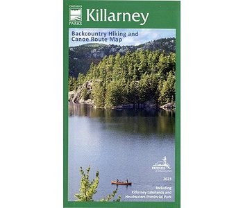 Ontario Parks Map - Killarney  Backcountry Hiking and Canoe Route