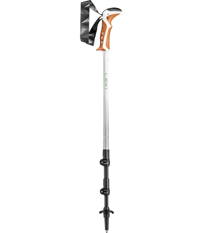 Leki Leki Jannu Trekking Pole - White/Smoke Green 90 - 125 mm
