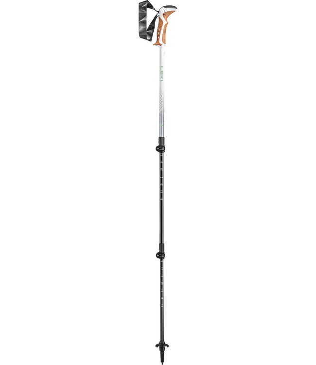 Leki Leki Jannu Trekking Pole - White/Smoke Green 90 - 125 mm