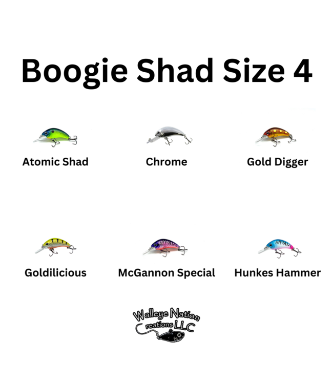 Walleye Nation Creations Walleye Nation Creations Boogie Shad