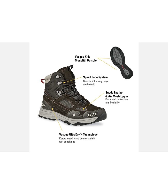 Vasque Vasque Kids Breeze AT Ultradry Waterproof Hiking Boot