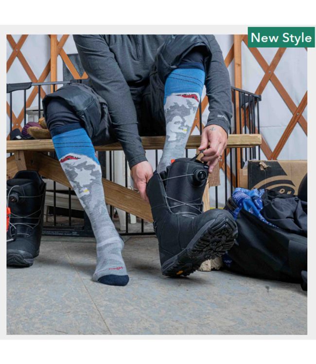 Darn Tough Darn Tough Men's Heady Yeti Over-the-Calf Midweight Ski & Snowboard Sock - M8043