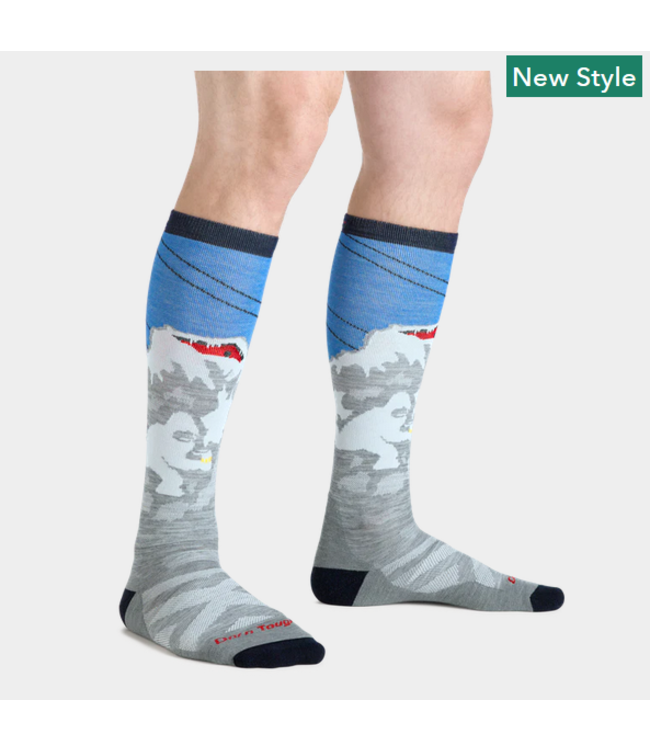 Darn Tough Darn Tough Men's Heady Yeti Over-the-Calf Midweight Ski & Snowboard Sock - M8043