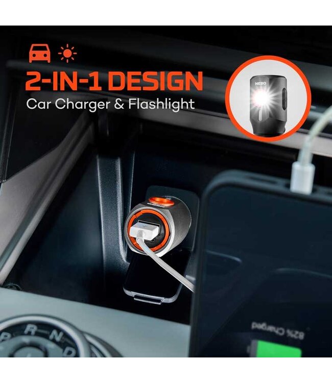 Nebo NEBO Transport 400 2-in-1 Car Charger and Flashlight