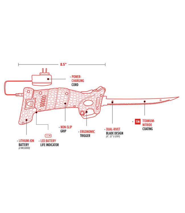 Bubba Bubba Lithium Ion Cordless Fillet Knife Set
