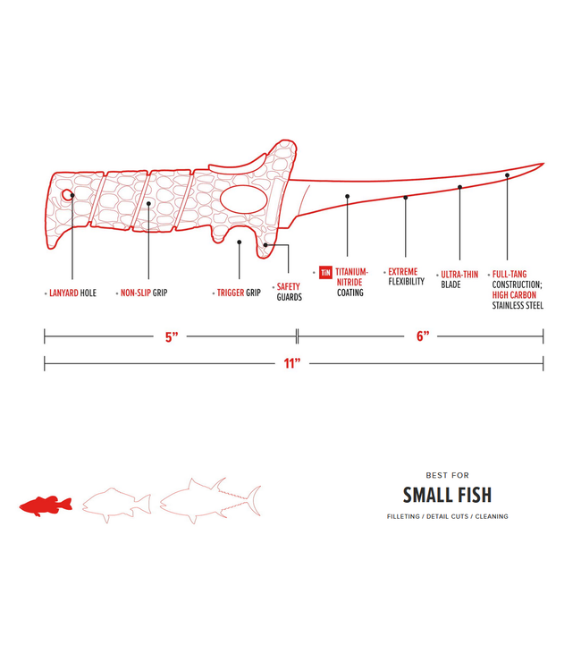 Bubba Bubba 6" Ultra Flex Fillet Knife