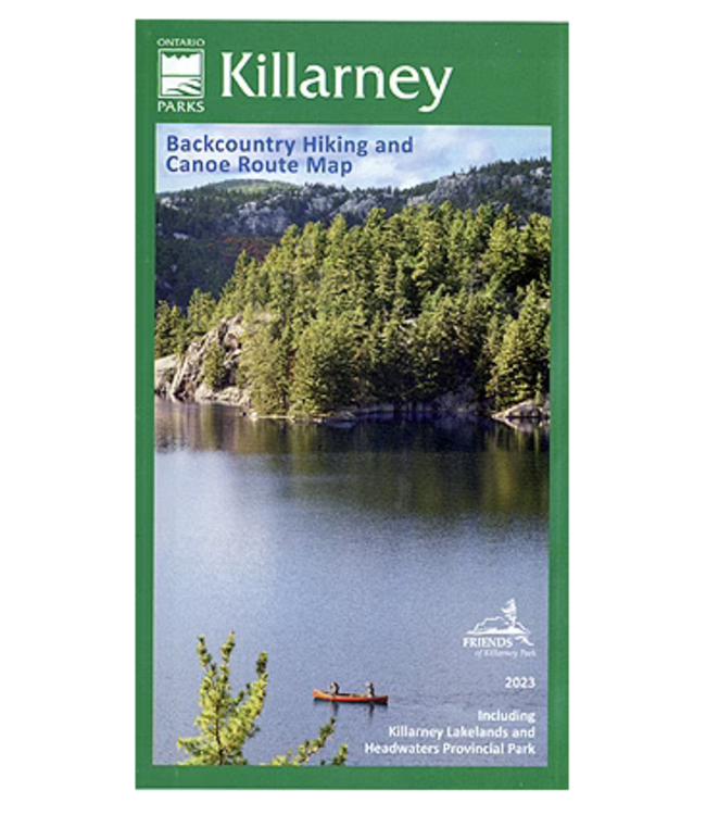 Chrismar Ontario Parks Map - Killarney  Backcountry Hiking & Canoe Route Map
