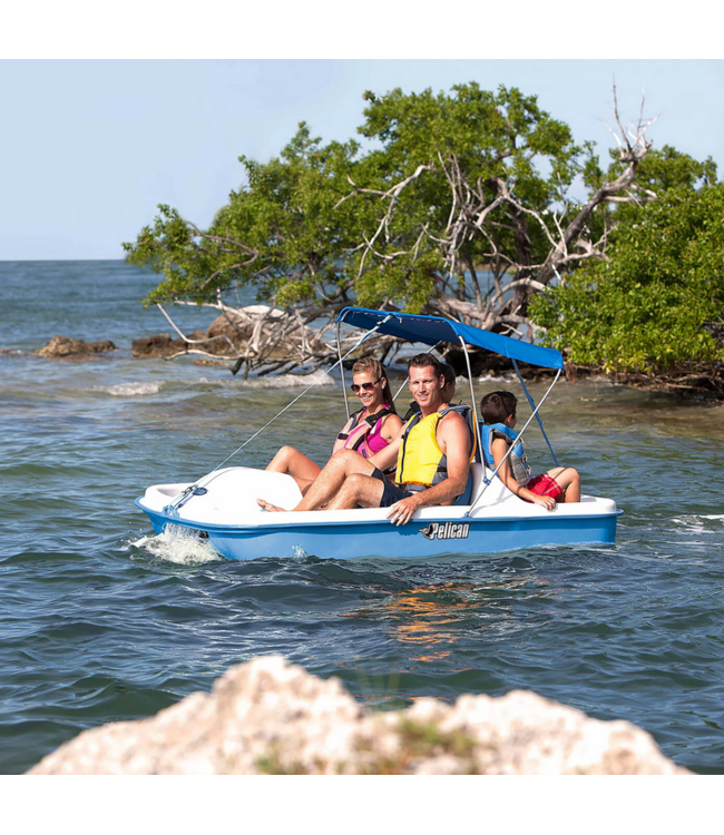 Pelican Pelican Monaco DLX Angler Pedal Boat - Cyan / White