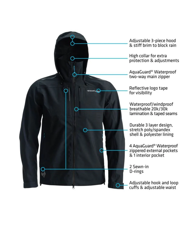 Whitewater Whitewater Great Lakes Pro Fishing Rain Jacket