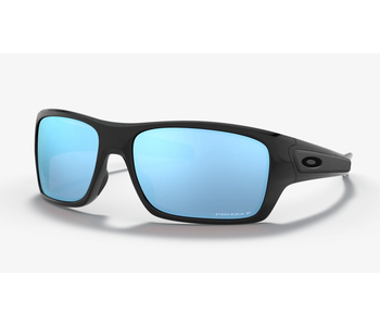 Oakley Turbine Polished Black W/Prizm Deep Water Polarized Sunglasses