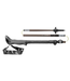 Leki Leki Makalu FX TA Trekking Pole - Black/Petrol 110-130cm